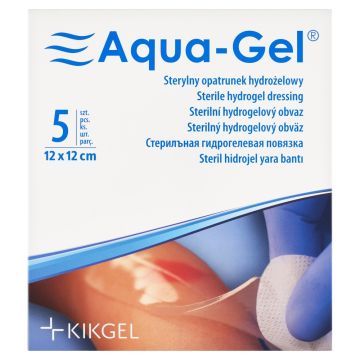 Aqua-Gel, opatrunek hydrożelowy, 12 cm x 12 cm, 1 sztuka