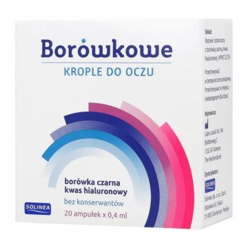 Borowkowe, krople do oczu, 0,4 ml, 20 minim.