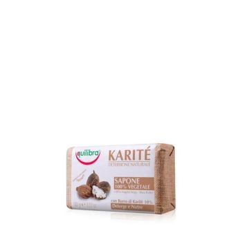 Equilibra, mydlo, z maslem Shea, 100 g