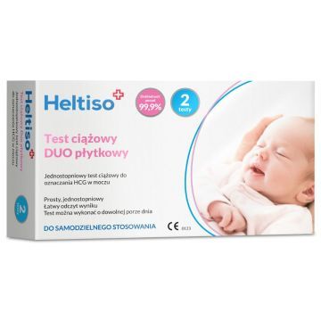 Heltiso test ciążowy Duo, (płytk.+płytk.)