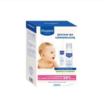 Mustela, Zestaw na ciemieniuchę (szampon+krem), 150+40 ml