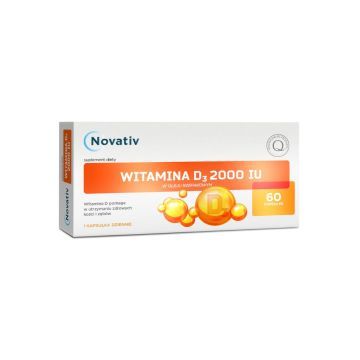 Novativ Witamina D3 2000 IU, kaps., 60 szt