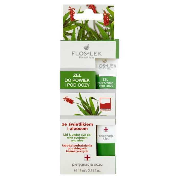 Flos-Lek Pharma, żel do powiek i pod oczy, ze świetlikiem i aloesem, 15 ml main product photo