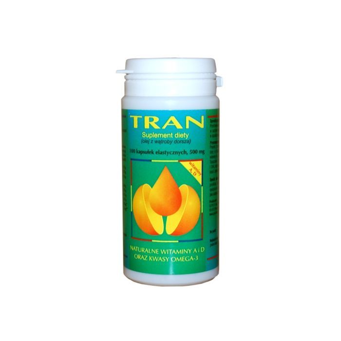 Tran z witaminą A i D, kapsułki, 100 szt. main product photo