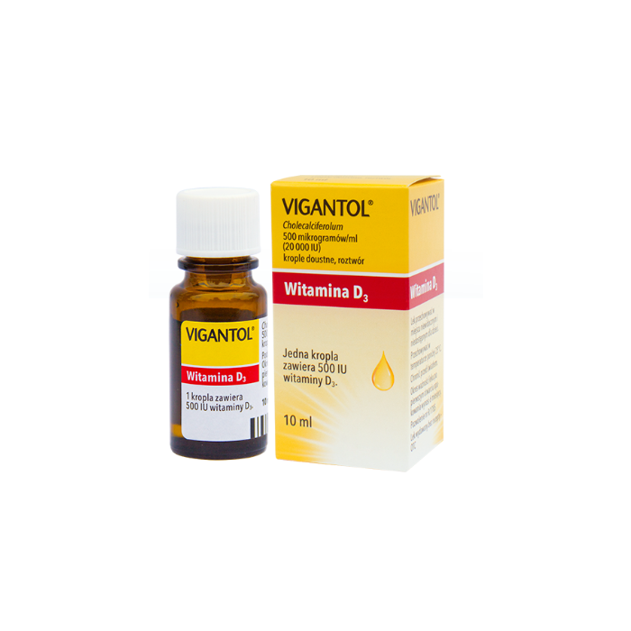 Vigantol, krople doustne, (20.000 j.m./ml), 10 ml main product photo