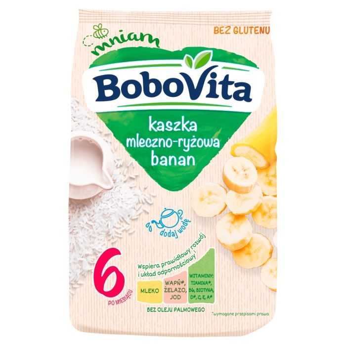 BoboVita, kaszka,ml-ryzowa,bananowa, po 4 m-cu, 230 g main product photo