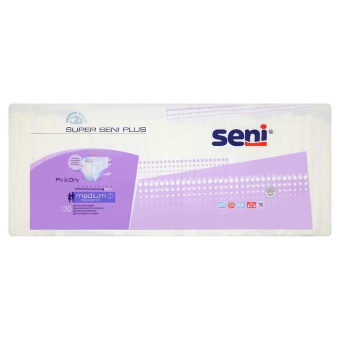 Super Seni Plus, pieluchomajtki dla dorosłych, rozmiar M, 30 szt. main product photo