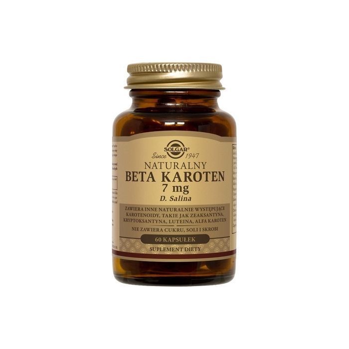 Solgar Naturalny Beta Karoten 7 mg, kaps., 60 szt main product photo