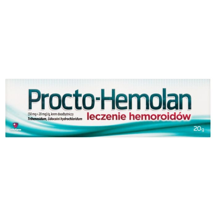 Procto-Hemolan, (50 mg+20 mg)/g, krem doodbytniczy, 20 g main product photo