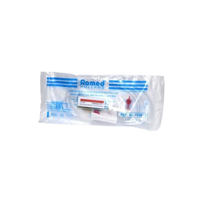 Przyrząd do przetaczania krwi, Romed, z igłą, 1 szt main product photo