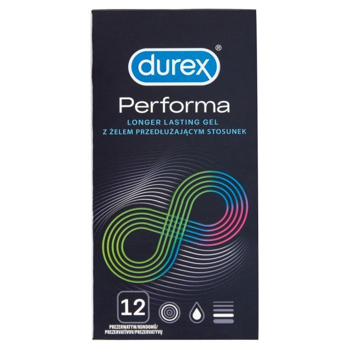 Durex Performa, prezerwatywy ze środkiem nawilżającym, 12 szt. main product photo