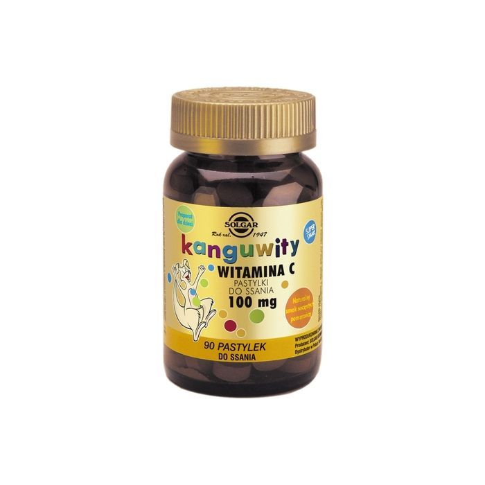 Solgar Kanguwity Wit.C, 100 mg, pastyl.do ssania, 90 szt main product photo