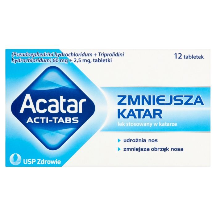 Acatar Acti Tabs, 60 mg + 2,5 mg, tabletki, 12 szt. main product photo