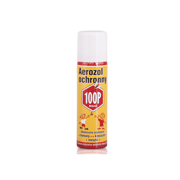 100P aerozol zapachowy, spray na komary, meszki i kleszcze, 75 ml main product photo