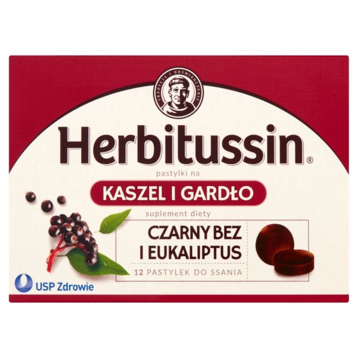 Herbitussin Kaszel i Gardło, pastylki do ssania, 12 szt. main product photo