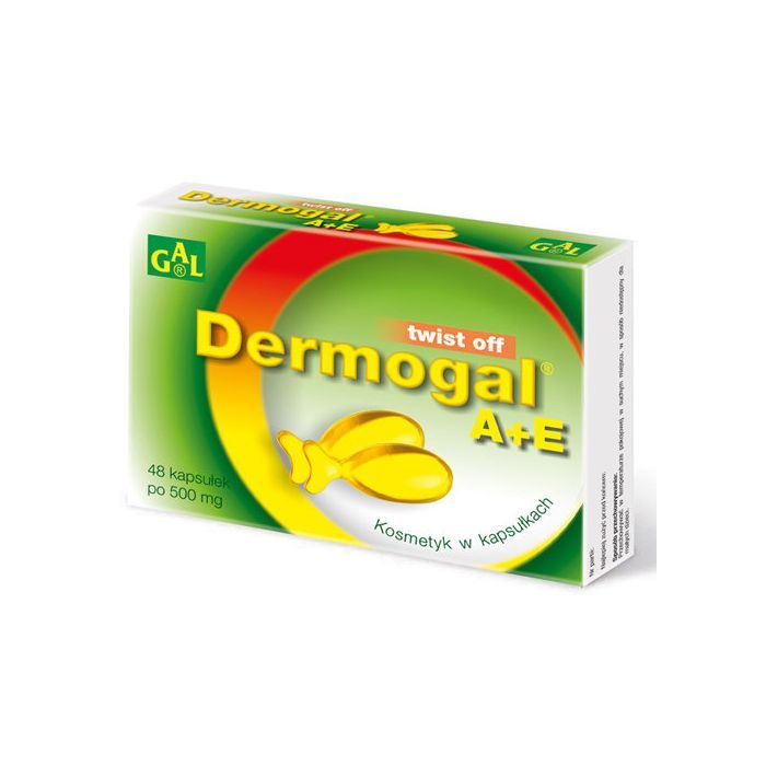 Gal Dermogal A + E, twist off, kosmetyki w kapsułkach, 48 szt. main product photo