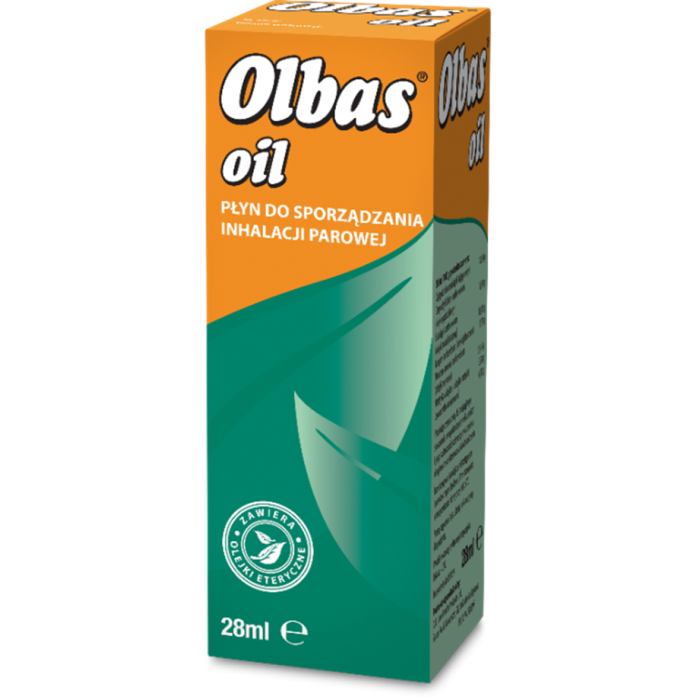 Olbas Oil, płyn do sporządzania inhalacji parowej, 28 ml main product photo