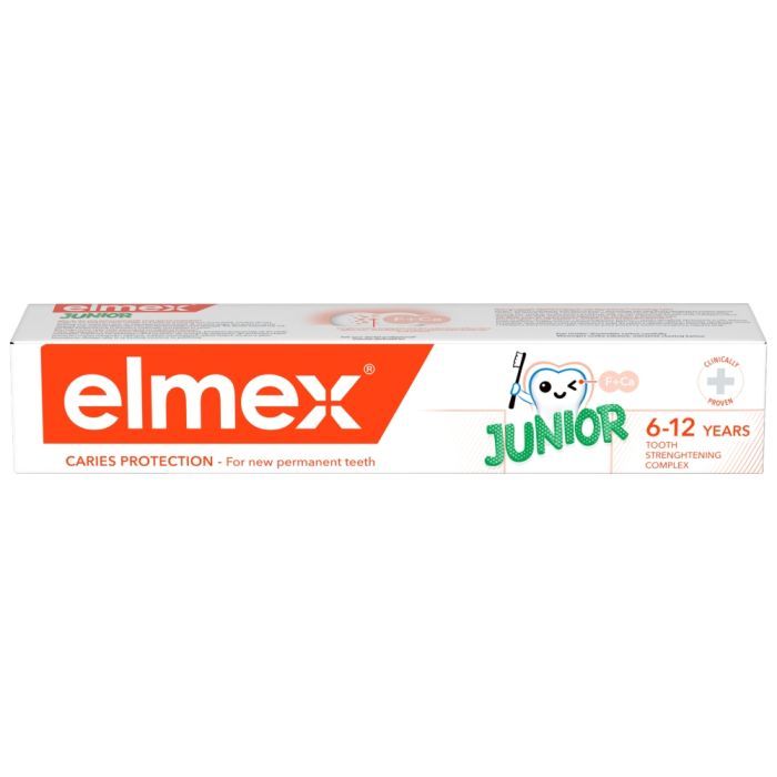 Elmex Junior, pasta do zębów z aminofluorkiem, dla dzieci 6-12 lat, 75 ml main product photo