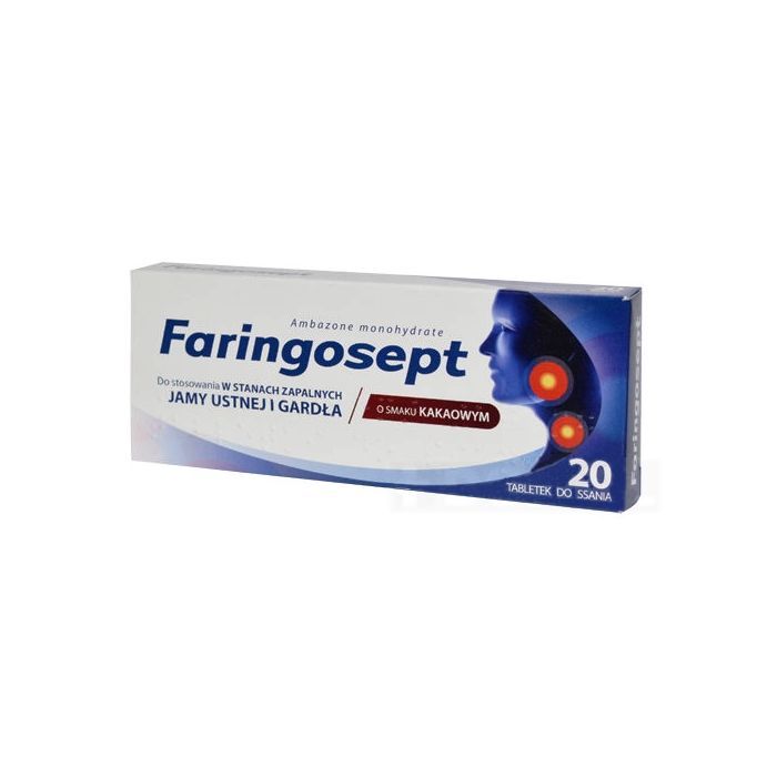 Faringosept, 10 mg, tabletki do ssania, 20 szt. main product photo