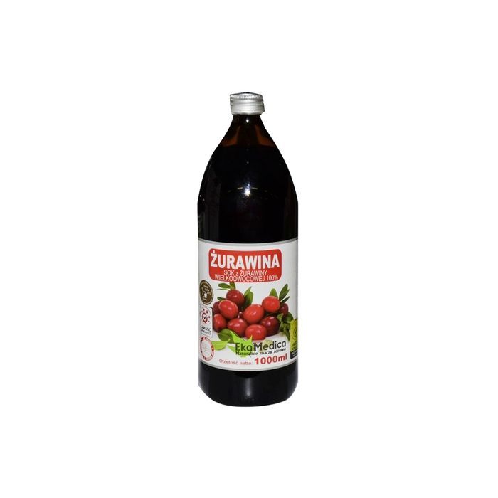 Żurawina 100%, płyn, 1000 ml (EkaMedica) main product photo