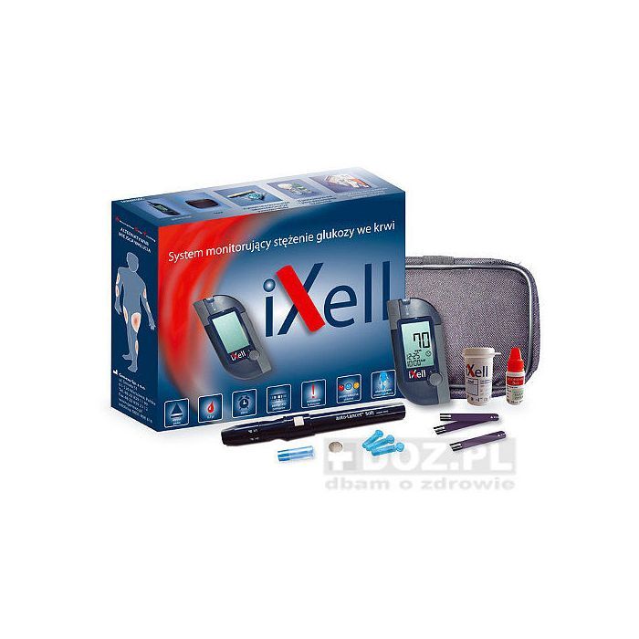 Glukometr, zestaw, iXell main product photo