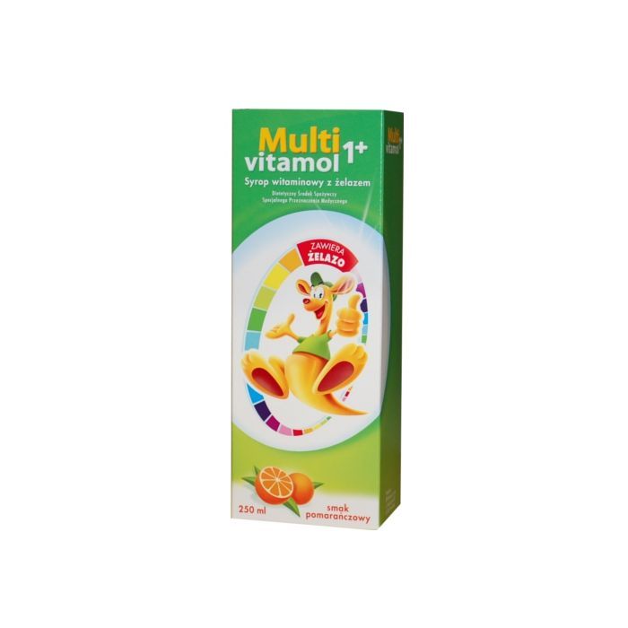 Multivitamol 1+, syrop witaminowy z żelazem, 250 ml main product photo