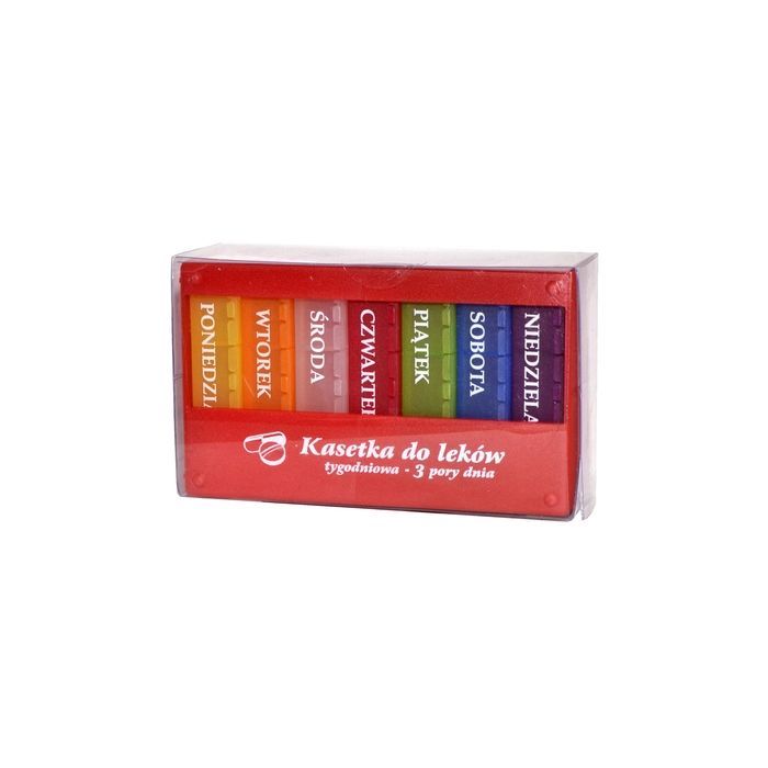 Kasetka do leków, tygodniowa, 3-komorowa, 1 szt. main product photo
