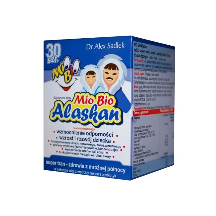 MioBio Alaskan, żelki z super tranem, 30 szt. main product photo