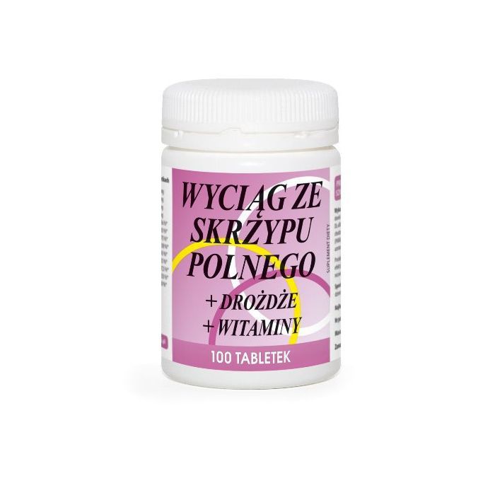 Wyciąg ze skrzypu polnego+drożdże+witaminy, tabletki, 100 szt. main product photo