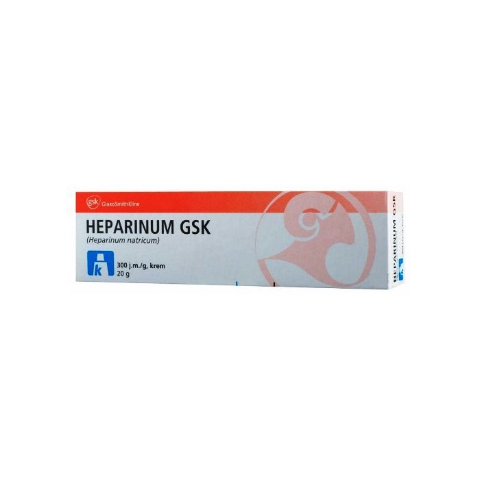 Heparinum GSK, 300 j.m./g, krem, 20 g main product photo