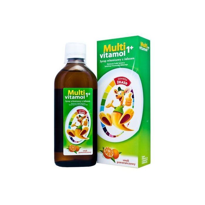 Multivitamol 1+, syrop witaminowy z żelazem, 500 ml main product photo