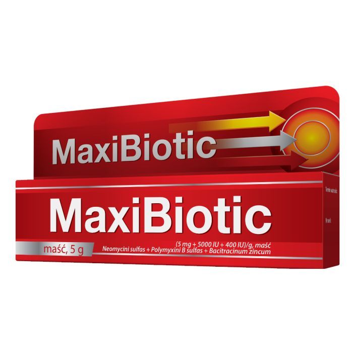 Maxibiotic, maść, 5 g, tuba main product photo