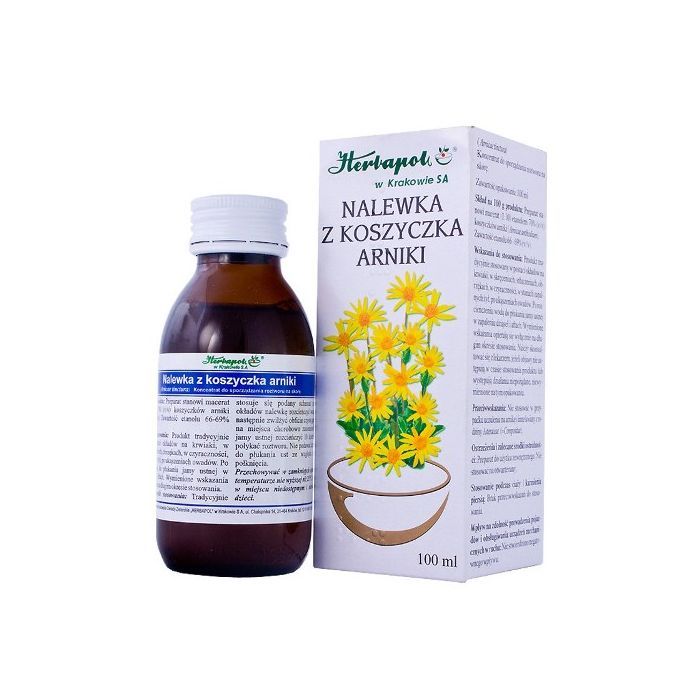 Nalewka z Koszyczka Arniki, 100 ml (Herbapol Kraków) main product photo