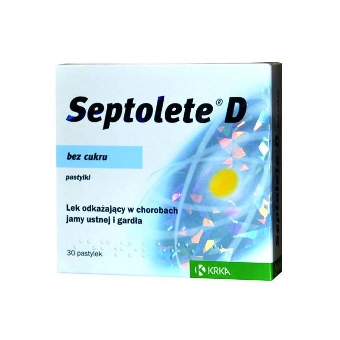 Septolete D, pastyl.twarde,bez cukru, 30 szt main product photo