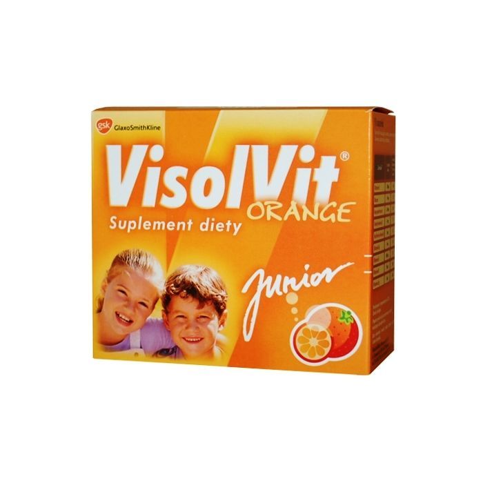 Visolvit Junior Orange, granulat w saszetkach, musujący, 10 szt. main product photo