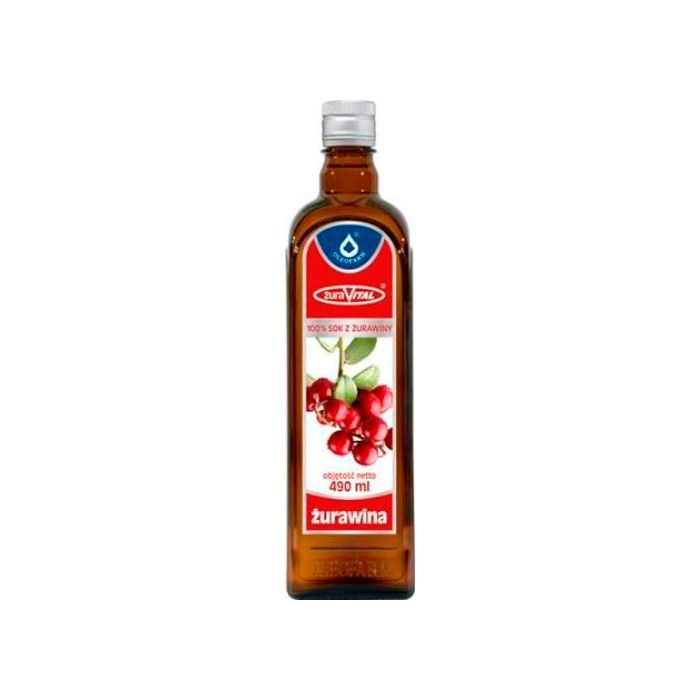 Zurawina 100%, sok, z owocow zurawin, 490 ml main product photo
