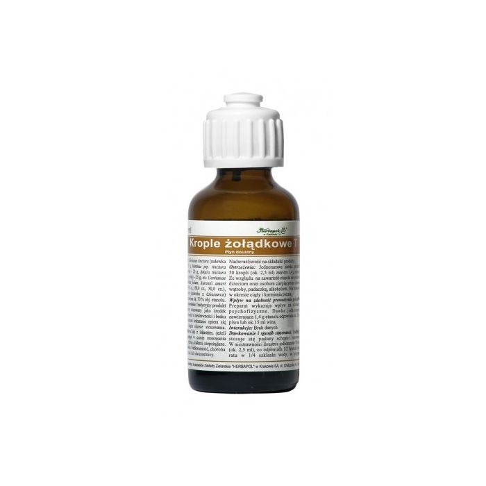 Krople zoladkowe z papaweryna (Fortestomachicae),35 ml main product photo