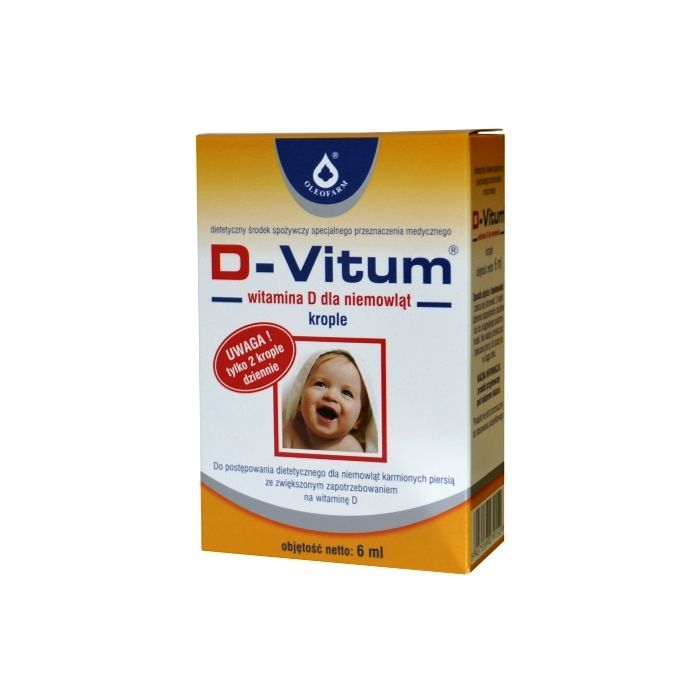 D-Vitum, witamina D dla niemowląt, 6 ml (krople) main product photo