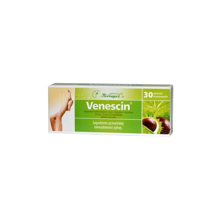Venescin, drażetki, 30 szt main product photo