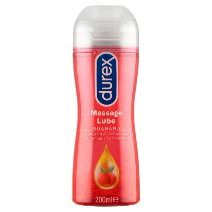 Durex Play 2w1 Massage Lube, stymulujący żel intymny i do masażu z pobudzającą guaraną, 200 ml main product photo