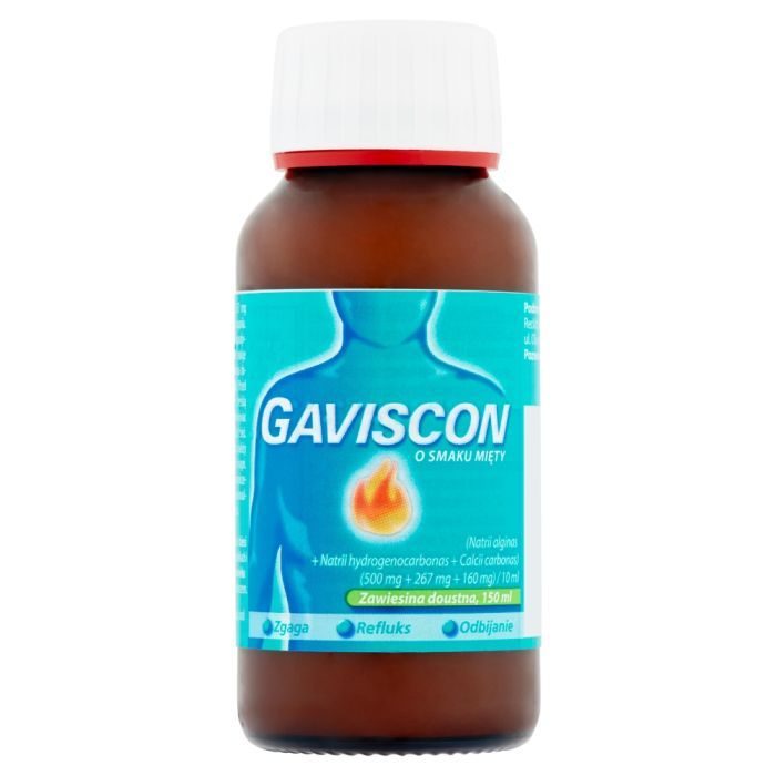 Gaviscon o smaku mięty, zawiesina doustna, 150 ml main product photo