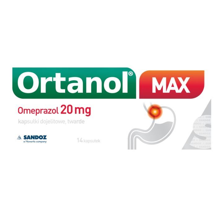 Ortanol Max, 20 mg, kapsułki dojelitowe twarde, 14 szt. main product photo