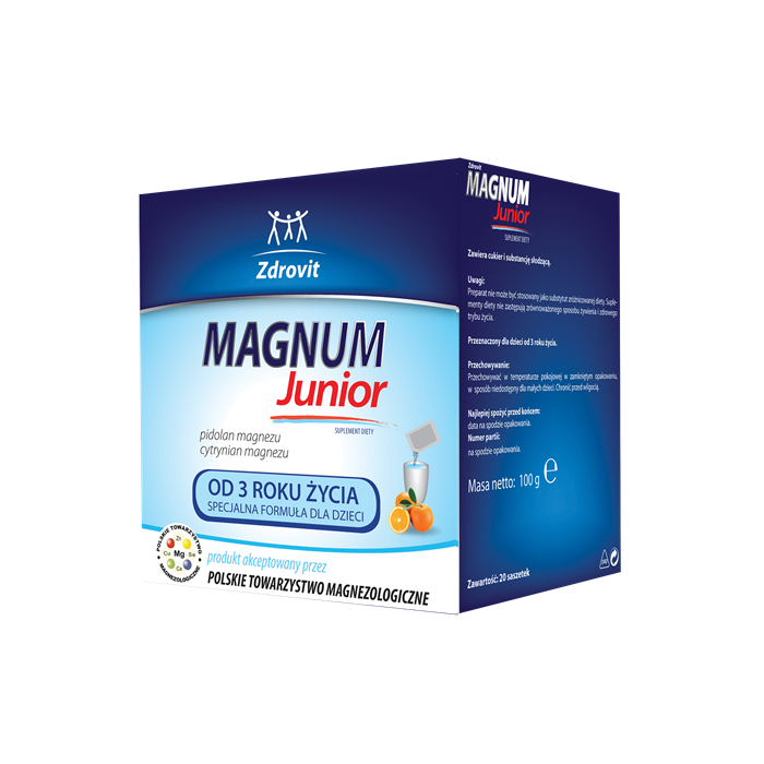 Zdrovit Magnum Junior, od 3 roku życia, proszek, 20 saszetek main product photo