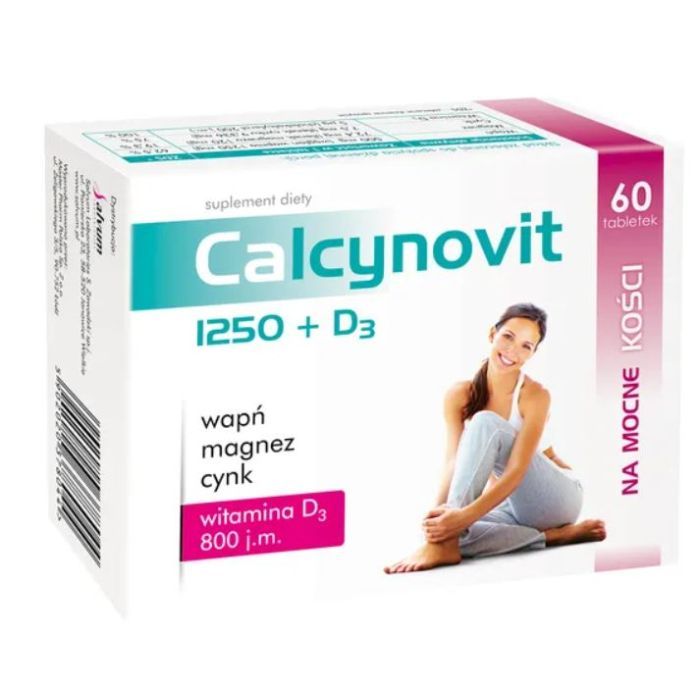 Calcynovit 1250+D3, tabletki, 60 szt. main product photo
