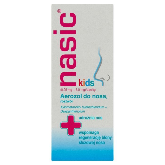 Nasic Kids, (0,05mg+5mg)/dawkę, aerozol do nosa, roztwór, 10 ml main product photo