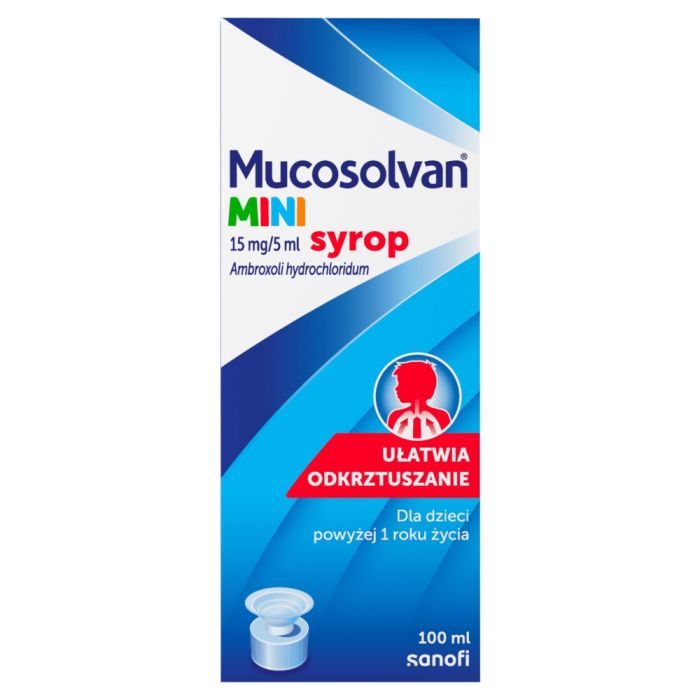 Mucosolvan Mini, 15 mg/5 ml, syrop, 100 ml main product photo