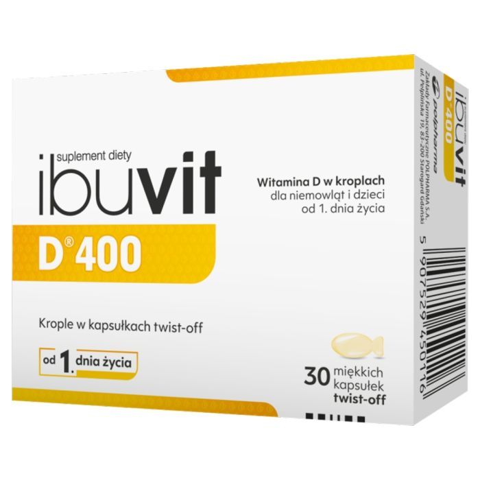 Ibuvit D, kapsułki miękkie twist-off dla niemowląt, 30 szt. main product photo