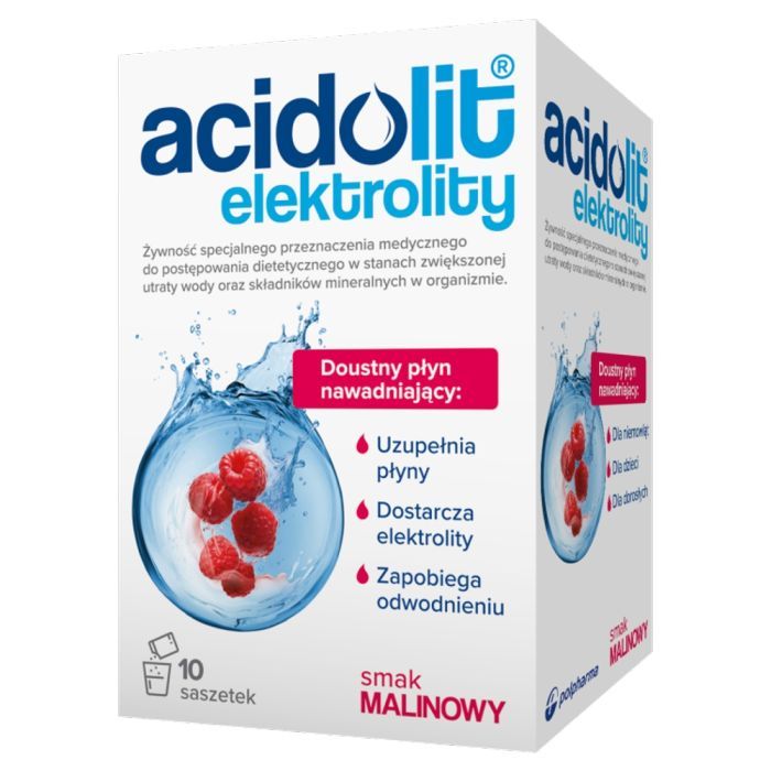 Acidolit, proszek, smak malinowy, 4,4 g, 10 saszetek main product photo