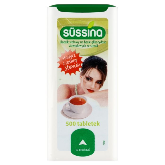 Stevia Sussina, tabl., slodzik, 500 szt main product photo
