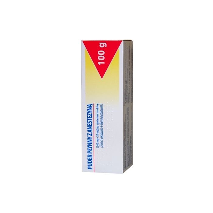 Puder płynny z anestezyną, zawiesina na skórę, 100 g (tuba) (Hasco) main product photo